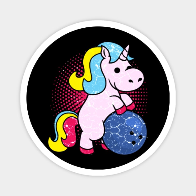 Unicorn Daughter Bowling Kids Funny Bowling Magnet by tomhilljohnez